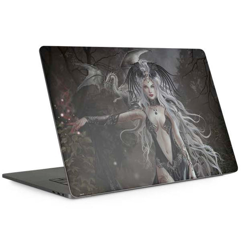 Gothic Princess with Silver Dragon by Nene Thomas MacBook Skins